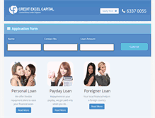 Tablet Screenshot of creditexcel.com.sg